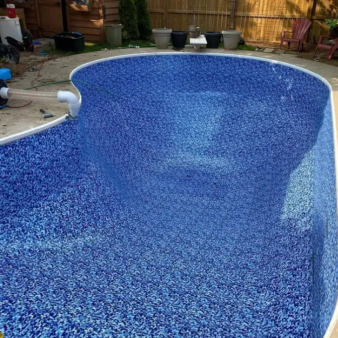 A pool with a liner