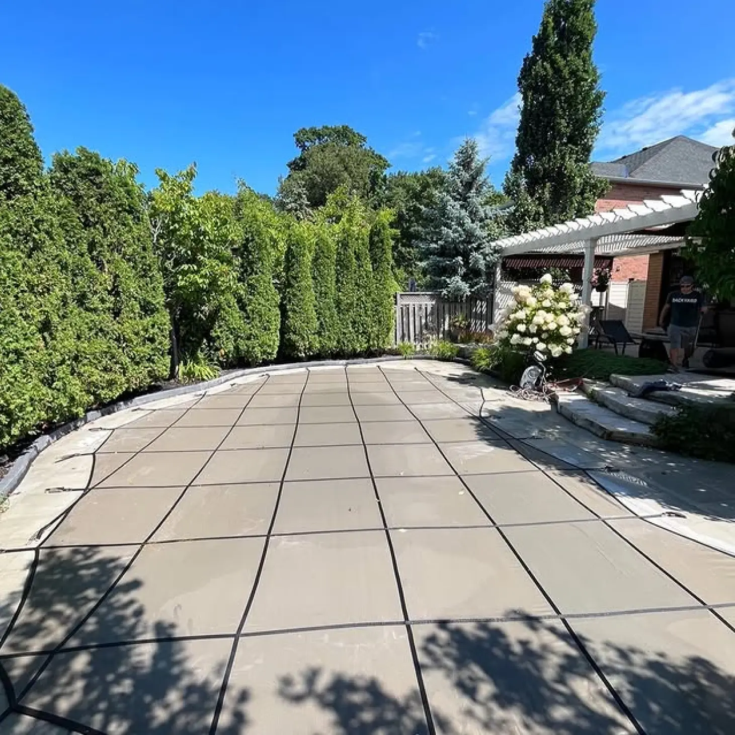 A covered pool